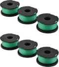 Black & Decker Trimmerspole Tråd 6 st. Reservdel för Gl7033 Gl8033 Gl9035 Gräsklippare (BT)
