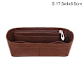 Miniatyrbillede 1 af 5: Multi-Pocket Dame Indsats Taske Håndtaske i filtstof Kaffe Coffee S