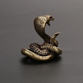 Miniatyrbillede 3 af 6: Kobber Slange Statue Kobber Cobra Statue Cobra Skulptur Slange Statue Falsk Slange Dekoration Skrivebord Statue Hjemmekontor Dekorationer