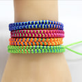 Miniatyrbilde 4 av 4: 10 stk Nepal-vevde vennskapsarmbånd i blandede farger med glidende knutelukking - Justerbare armbånd for tenåringsjenter, perfekt til fest