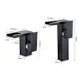 Miniatyrbilde 2 av 4: Foss LED baderomsblander, sort gull lav short