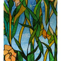 Miniatyrbilde 1 av 5: Ocean Iris färgat fönsterfilm (45*100cm) Icke-vidhäftande statisk cli