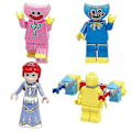 Pikkukuva 4 / 4: 4-in-1 Poppy Playtime -minifiguurisetti Huggy Wuggy -rakennuspalikoilla
