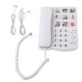 Miniatyrbillede 2 af 8: LD‑858HF Telefon med store knapper Forbedret fotohukommelse Fastnettelefon med ledning til seniorer