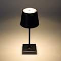 Miniatyrbillede 2 af 8: 1 stk. Ambient bordlampe, trådløs genopladelig bordlampe, retro natlampe, dæmpbar bordlampe Black 1pc