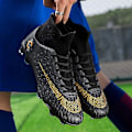 Miniatyrbillede 4 af 5: Mænds Fodboldstøvler Knopper Professionelle Pigge Fodboldsko Konkurrence/Træning Drenges Sneakers grey EU35