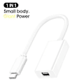 Miniatyrbilde 1 av 4: 1x Thunderbolt 3 til Thunderbolt 2 Adapter Type C-kabel USB for Macbook Air Pro
