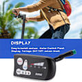 Miniatyrbillede 5 af 5: Elektrisk cykel 36v48v S800 Led LCD-måler kontrolpanel display til Ebike controller 5-polet vandtæt stik black