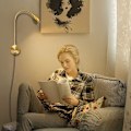 Miniatyrbild 4 av 5: Dimbara LED-läslampor, väggmonterade sänglampor, flexibel svanhals med touch-dimmer, 3 färglägen, 2-pack