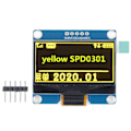 Miniatyrbillede 1 af 5: 1,54 tommer displaymodul 5 pin IPS SPD0301 IC 128x64 opløsning SPI IIC interface organisk lysemitterende diode modul gul