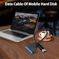Miniatyrbilde 2 av 5: Harddisk Kabel Stabil Overføring 5Gbps USB3.0 til SATA 2.5/3.5 Tommers Harddisk Datakabel Datatilbehør fw B