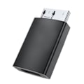 Pikkukuva 1 / 5: USB C - Micro B -sovitin Nopea tiedonsiirto, alumiinirunko, Type-c - USB3.0 Micro B -sovitinmuunnin Black 0.01