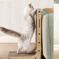 Miniatyrbild 1 av 5: Klösbräda för katter, 48 cm hög L-formad klösbräda för katter, hållbar klösbräda för katter