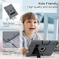 Miniatyrbillede 4 af 7: Cantis etui til iPad 9. generation/iPad 8. generation/iPad 7. generation, tyndt, meget stødsikkert, robust etui med indbygget Grey+Black