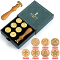 Miniatyrbillede 2 af 4: Seglvoks stempel 7 Pieces Stamp Heads Set