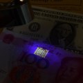 Miniatyrbild 5 av 5: Juvelerare Lupp 40X Förstoring Metall Fällbar Lupp med LED &