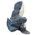 Miniatyrbild 1 av 6: Shark Filt Vuxen Super Mjuk Fleece Hoodie Sovsäck Bärbar Lös En Pyjamas Blå Blå blue M/145*70