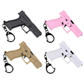 Miniatyrbillede 1 af 5: G45 nøglering Mini pistol form Taktisk nøglering Glock 45 model Plast nøglering Black