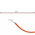 Miniatyrbillede 2 af 5: 30-pak - Filament PLA - 1,75 mm x 5 m Multicolor lavtemperatur PCL filament meters