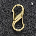 Miniatyrbilde 1 av 5: 5 stk. Karabinkrok i legering S-formet fjær åtte-tegns spenne maur B 5 stk. B B 5PCS