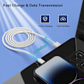 Miniatyrbillede 4 af 6: iPhone Oplader 5-pak 6/6/6/10/10 FT Lang Lightning Kabel Hurtig Opladning