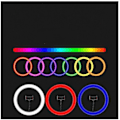 Miniatyrbillede 3 af 4: 10 tommer fyldlys sæt rgb lys skrivebordsstativ selfie ring lys led syv farve skønhed fyldlys