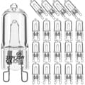 20 G9 Halogenlampor, 25w Klar Halogen Dimbar, Varmvit 2800k, för Kronkronor, Pendellampor (BT)