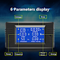 Miniatyrbillede 2 af 5: PZEM-022 Åben og luk CT 100A AC Strømkontrolmåler Digitalt display Voltmeter Amperemeter Strømfrekvensmåler Spænding