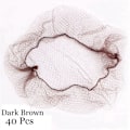 Pikkukuva 1 / 10: 20/40 kpl Näkymättömät hiusverkot Hienosilmäinen tummanruskea dark brown 40 Pcs