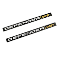 Miniatyrbilde 3 av 5: 3D aluminiumslegering DEFENDER 007 bakluke bagasjerom-logo emblem merke bilklistremerke for Land Rover 2022 Defender 110 klistremerker