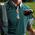 Miniatyrbillede 4 af 11: Golf Score Counter Mini Golf Slag Counter Nem Montering Scorekeeper Op til 12 Slag Score med En-Tryk Nulstilling Klip Gold 0.02