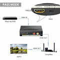 Miniatyrbild 4 av 5: 4K HDMI Ljudomvandlare 2160p HDMI till HDMI+Optisk SPDIF/Toslink RCA L/R Ljudextraherare Digital till Analog DAC Videoadapter 4KX2K Blu-ray [qb]