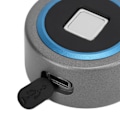 Miniatyrbilde 4 av 8: Fingeravtrykklås USB-lading Fjernstatus Lås opp Lås for Gym Locker Safe Blå