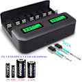 Miniatyrbillede 3 af 6: Batterioplader - hurtig batterioplader - til AA /AAA /C /D NI-Mh