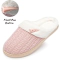Miniatyrbilde 4 av 4: Dame Slip-on Fuzzy Tøfler Hjemmesko Memory Foam Tøfler Scuff Utendørs Innendørs Varme Plysj Soveværelsessko med Fuskepelsfôr
