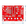 Miniatyrbilde 5 av 5: XR2206 DIY signalgenerator - tilbehørsett med deksel Funksjonsgenerator null - Finished product wit 0.09