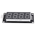 Miniatyrbild 3 av 5: LED-displayrör modul 4 siffror 7 segment för 2 stift digital I/O-anslutningskomponenter