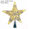Miniatyrbillede 1 af 10: 1. Juletræ LED-lys Femtakset stjerne STOR - VARM HVID Large-Warm White Large-Warm White