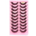 Pikkukuva 2 / 5: 10 paria Venäjän Volume DD Curl Faux Mink -tekoripset W04