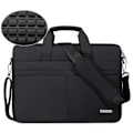 Miniatyrbillede 1 af 5: Laptop taske etui Skuldertaske Notebook taske Kufferter til 13,3 14 15,6 17,3 tommer Macbook Air Pro HP Huawei Asus Dell Model2-sort Model2-black 15.6-16.1 inches