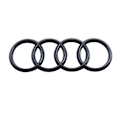 Pikkukuva 3 / 3: Audi-etumerkkiin ja -takamerkkiin sopivat kiiltävät rengasmerkit