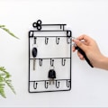 Miniatyrbilde 2 av 8: Smijernveggveggvegghyller veggkroker oppbevaring Black