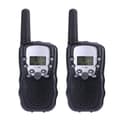 Højfrekvent mini trådløs walkie-talkie til børn (sort), 2 stk.