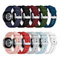 Miniatyrbilde 2 av 4: Watch Band Soft Silicone 20mm Replacement Smartwatch Bracelet Strap Kompatibel Samsung Galaxy Watch4 40/44mm Jikaix Dark Blue