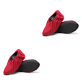 Miniatyrbillede 4 af 5: 1/2/3/5 sorte skoovertræk - Genanvendelige og skridsikre Nemme at vaske vinrøde M-størrelse 32-36 wine red M size 32-36 2PCS