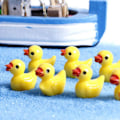 Miniatyrbilde 9 av 10: 100/200 stk Mini Gummibader Miniatyr Harpiks Andunger Gule Små D- Perfekt 100pcs yellow 100pcs