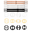Miniatyrbillede 1 af 7: BH Stropper, 18 stk. BH Clips til Ryggen, Skridsikre BH Strop Holdere, Spænder Udskærings Kontrol Clips til BH