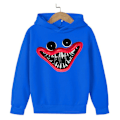 Miniatyrbilde 1 av 4: Kid Poppy Playtime Huggy Wuggy Hoodie Jakke Utendørs Vinter - Perfekt Mørkeblå Dark Blue 160 cm