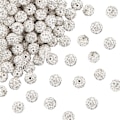Miniatyrbilde 1 av 5: 100 stk Rhinestone Perler Leire Perler Polymer Krystall Perler