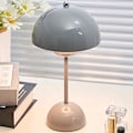 Miniatyrbild 2 av 5: LED-blomkruka bordslampa, modern Macaron-lampa, dimbar bordslampa med 3 färger Grey